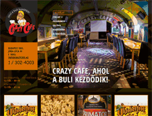 Tablet Screenshot of crazycafe.hu